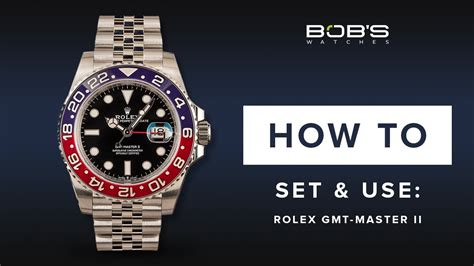 how to set rolex gmt ii|rolex watch setting instructions.